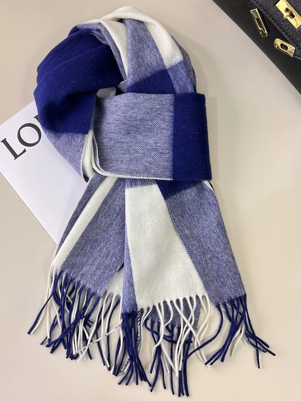 Plaid Fringe Scarf, image 3
