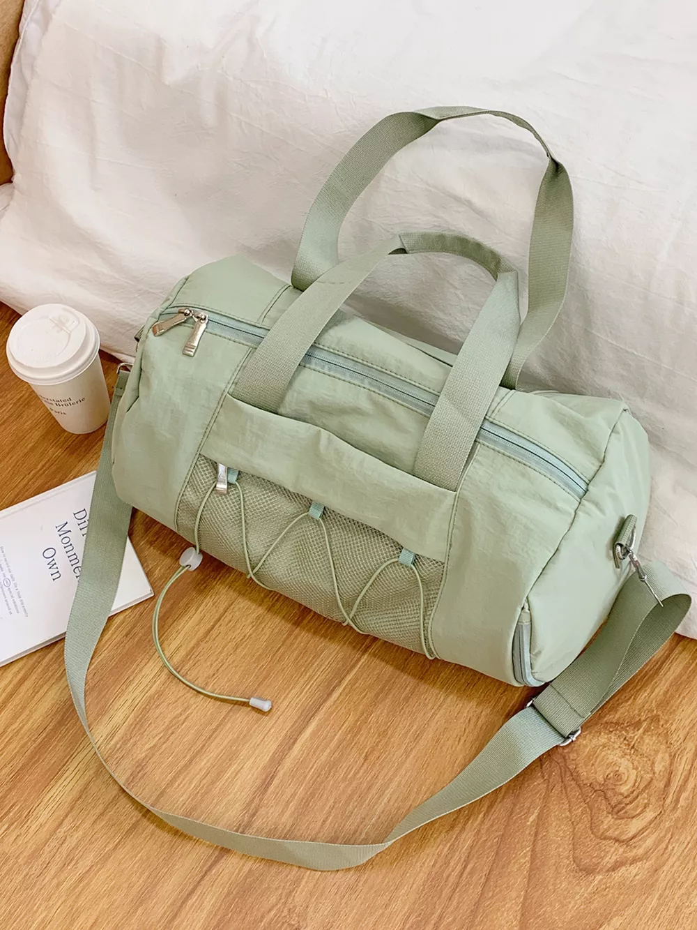 Duffel Bag with Mesh Pocket, image 3
