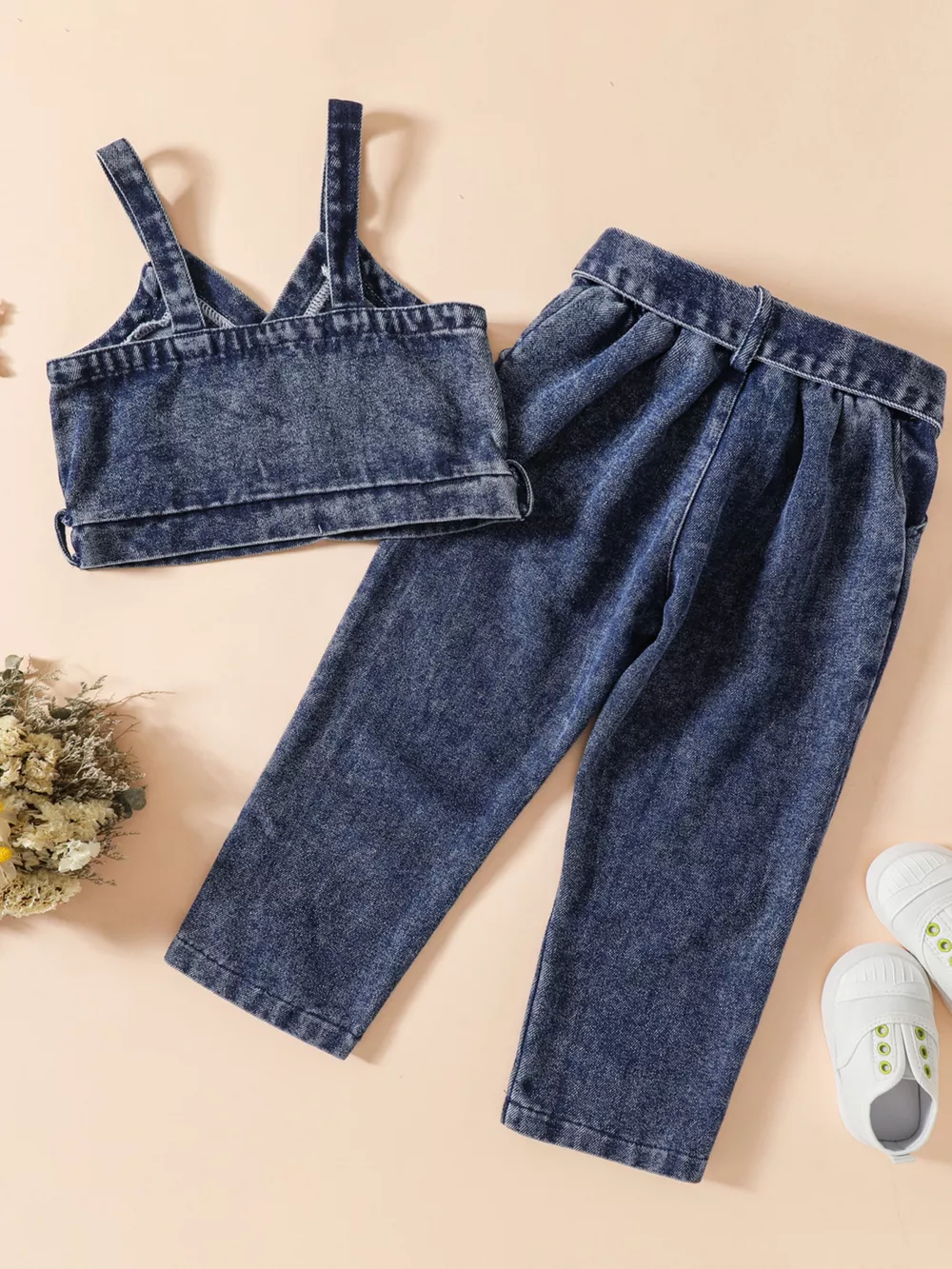 Children's Denim Cami Top and Jeans Set, image 8