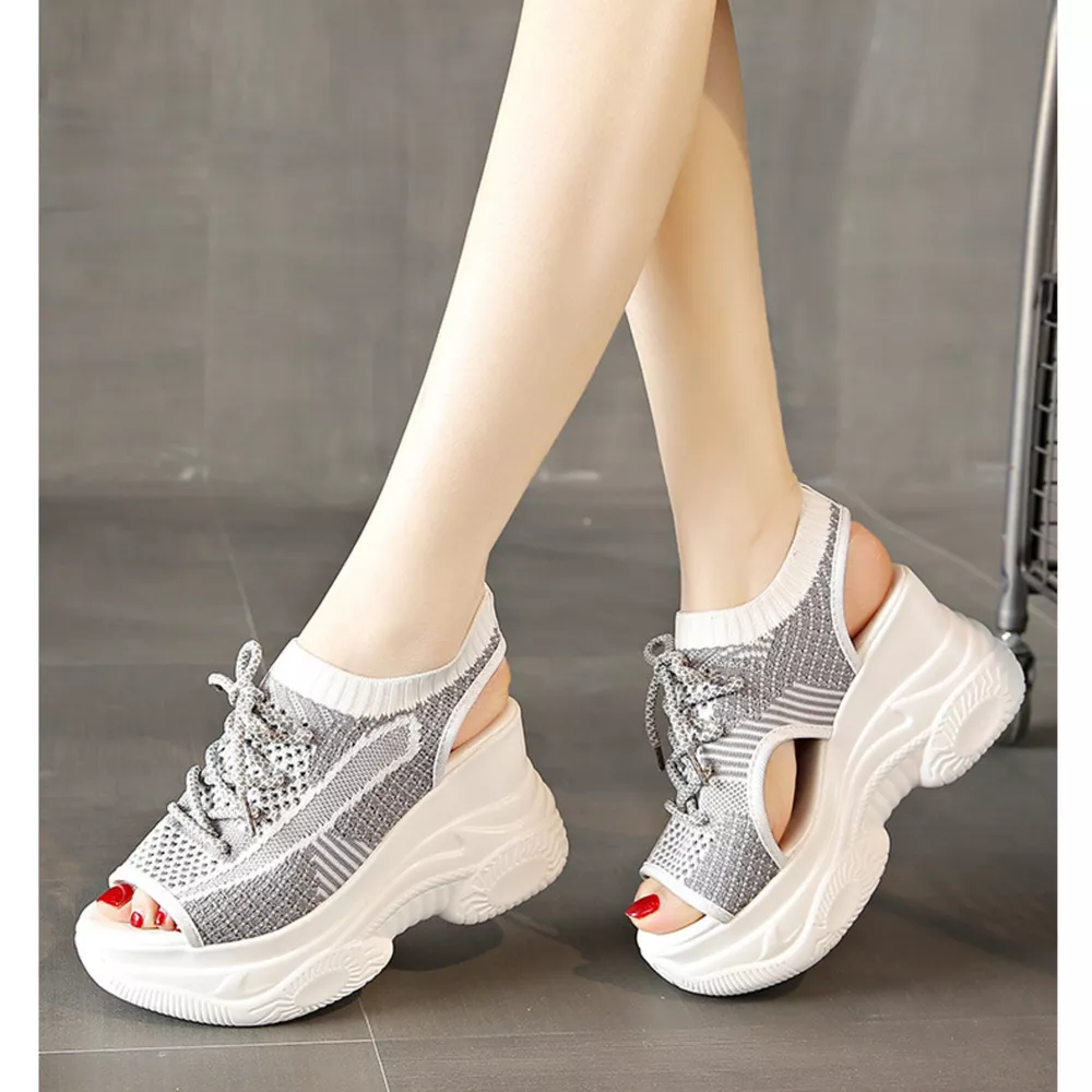 Lace Up Platform Sandals, image 5