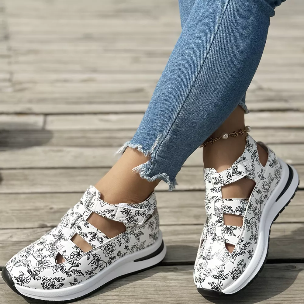 Cutout Velcro Sandals, image 7