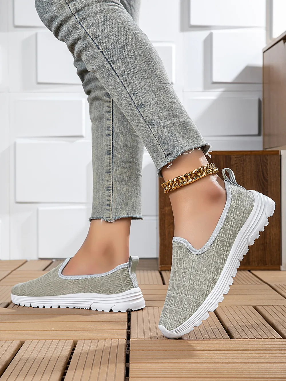 Breathable Mesh Slip-On Sneakers, image 10