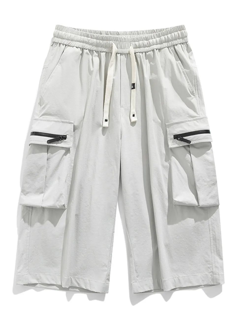 Men's Plus Size Casual Cargo Shorts with Zipper Pockets, image 2