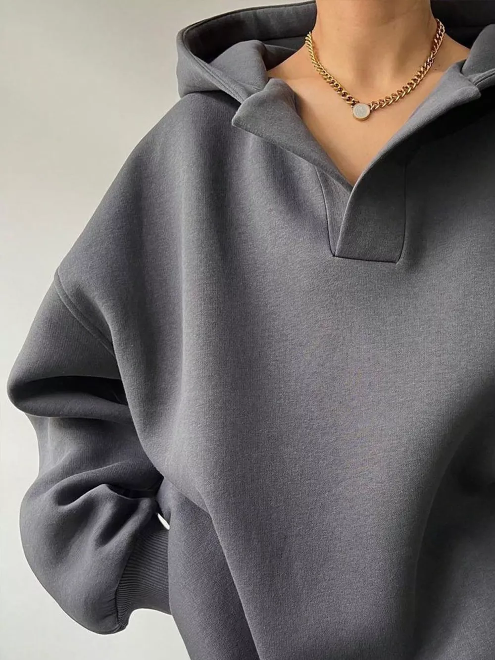Dropped Shoulder Long Sleeve Sweatshirt, image 31