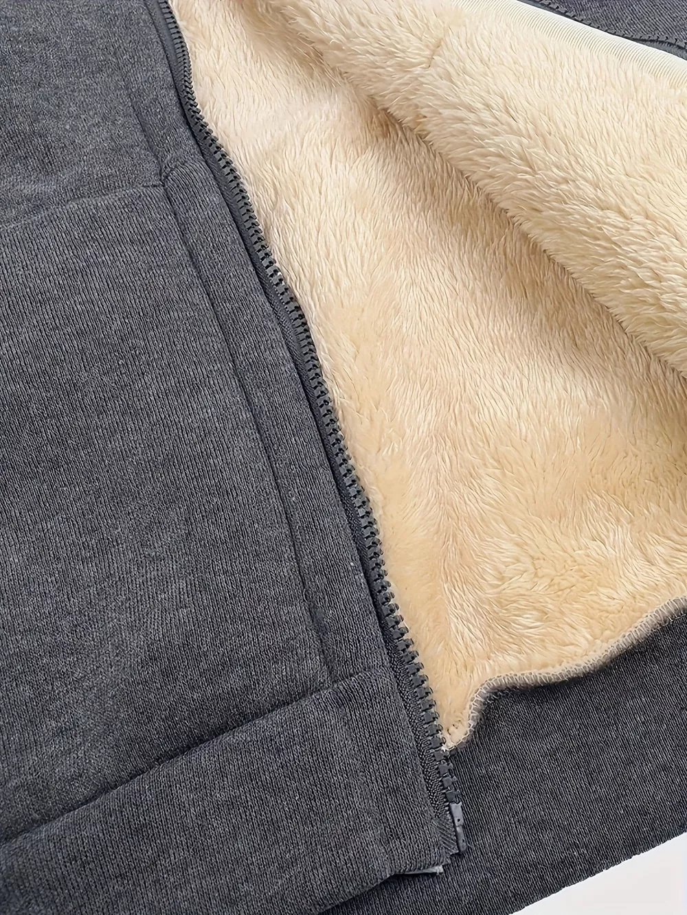 Sherpa Lined Zip-Up Hoodie, image 4