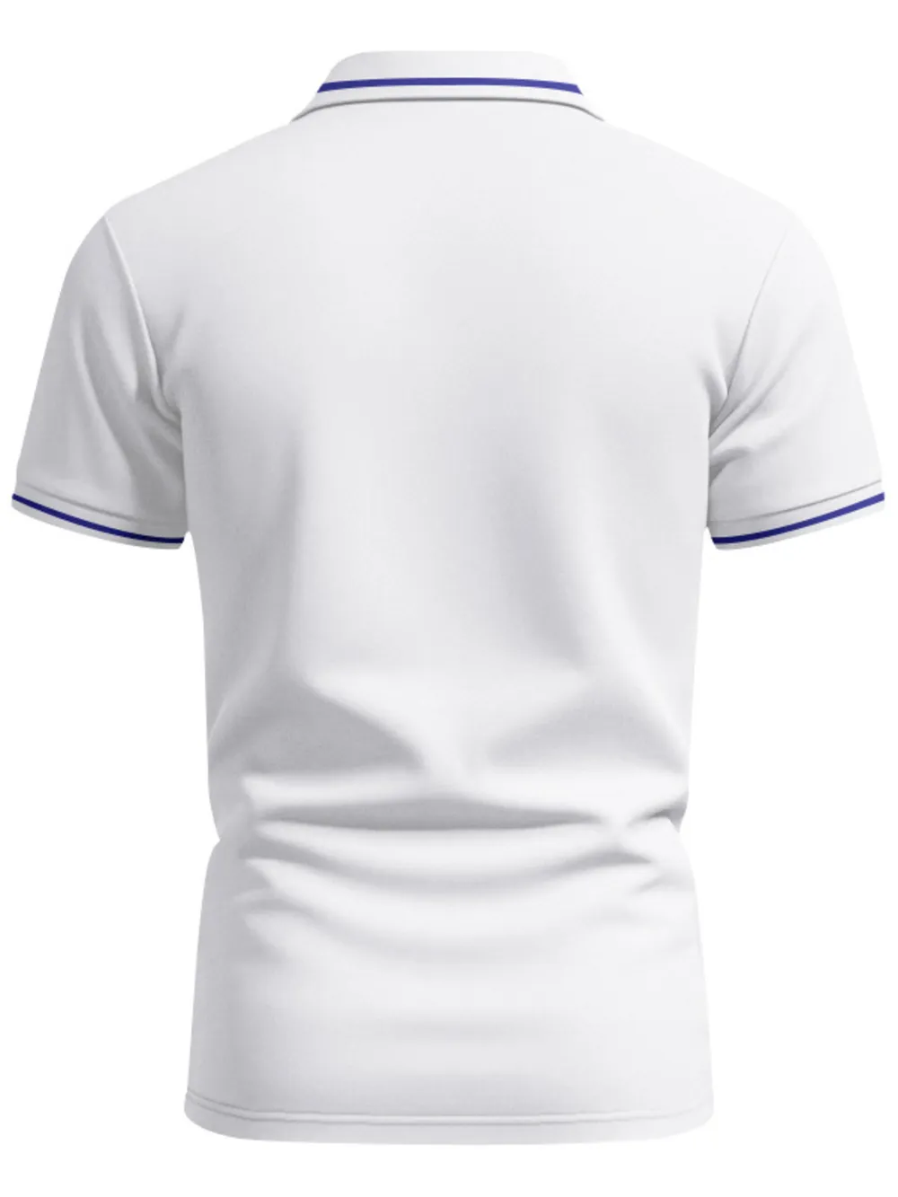 Men's Full Size Collared Neck Short Sleeve Polo Plus Size, image 3