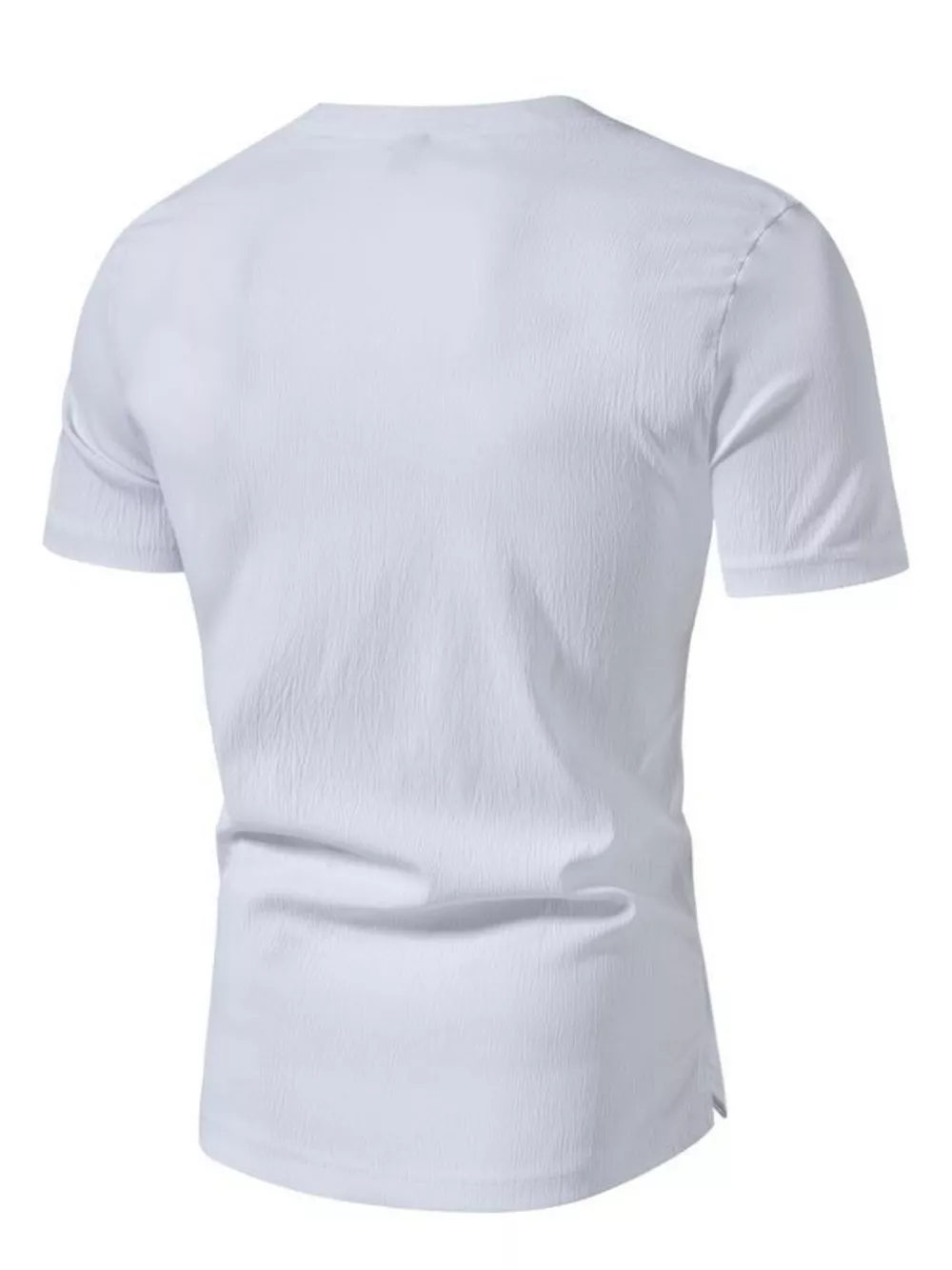 Men's Plus Size Casual Button Henley T-Shirt, image 5