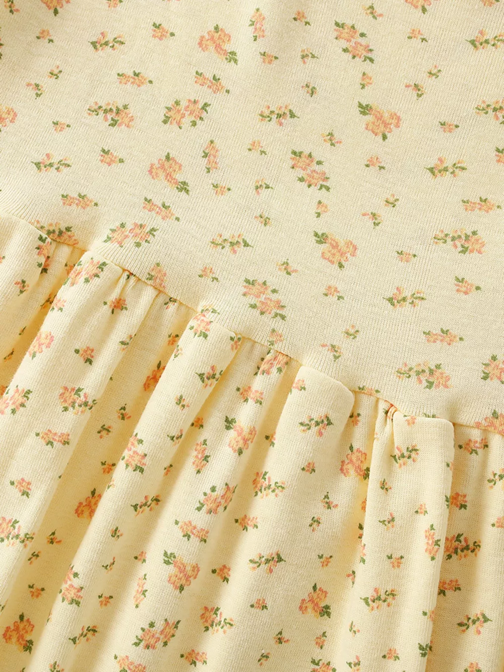 Children's Floral Print Short Sleeve Dress, image 4