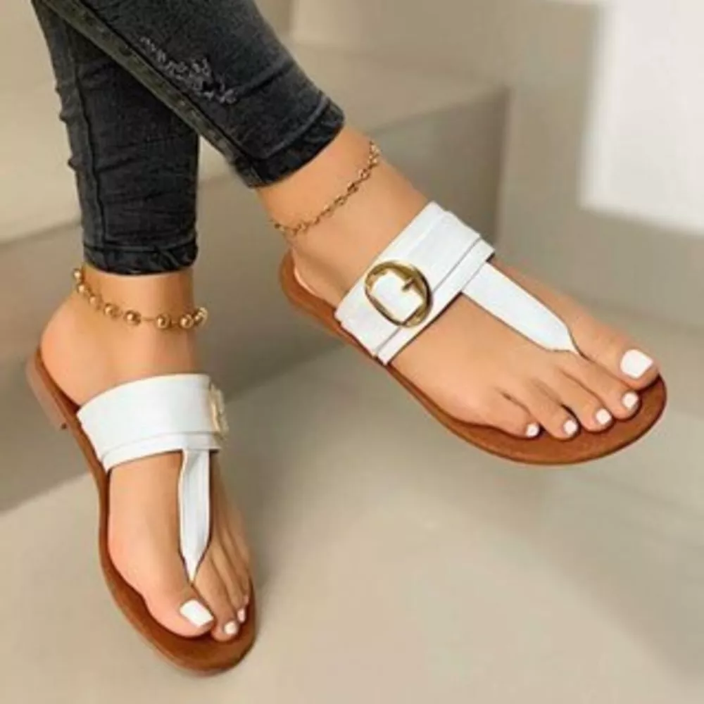 Toe Post Buckle Sandals, image 3