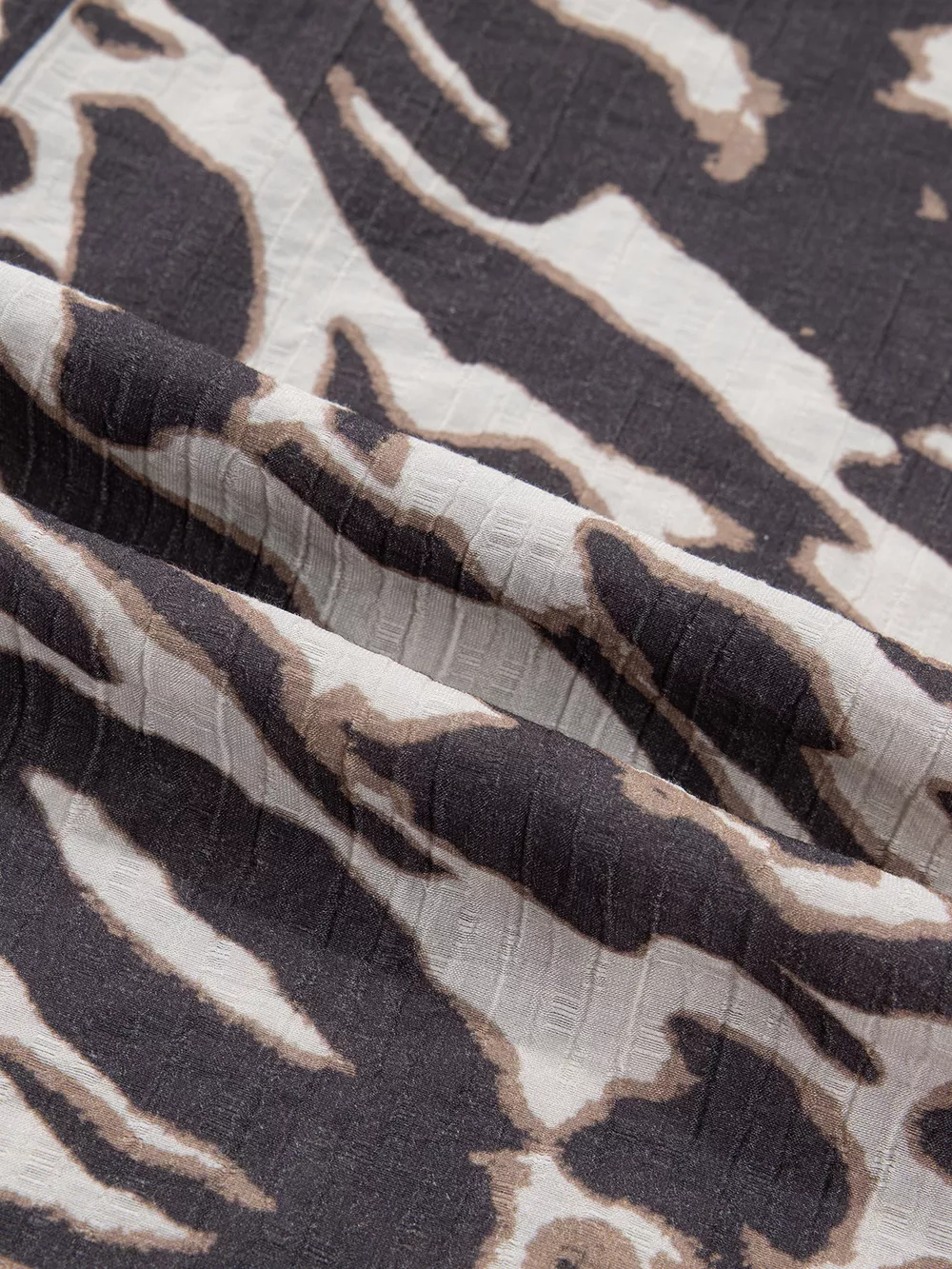 Leopard Print V Neck Button Down Balloon Sleeve Shirt, image 11