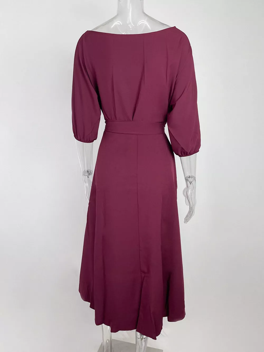 Boat Neck Tie Waist Dress, image 10