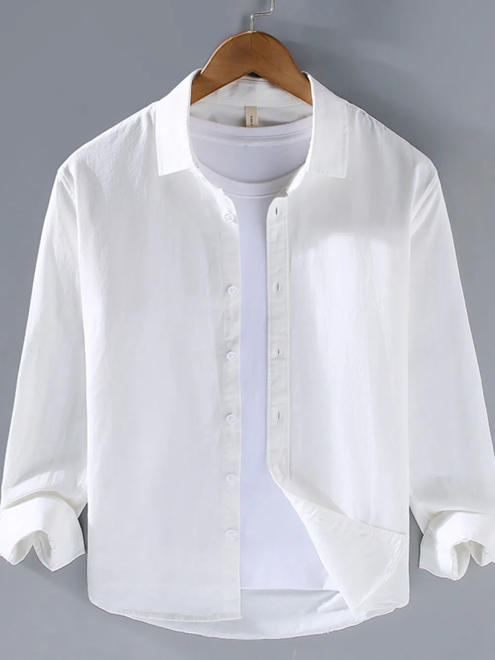 Men's Plus Size Button Up Long Sleeve Shirt, image 9