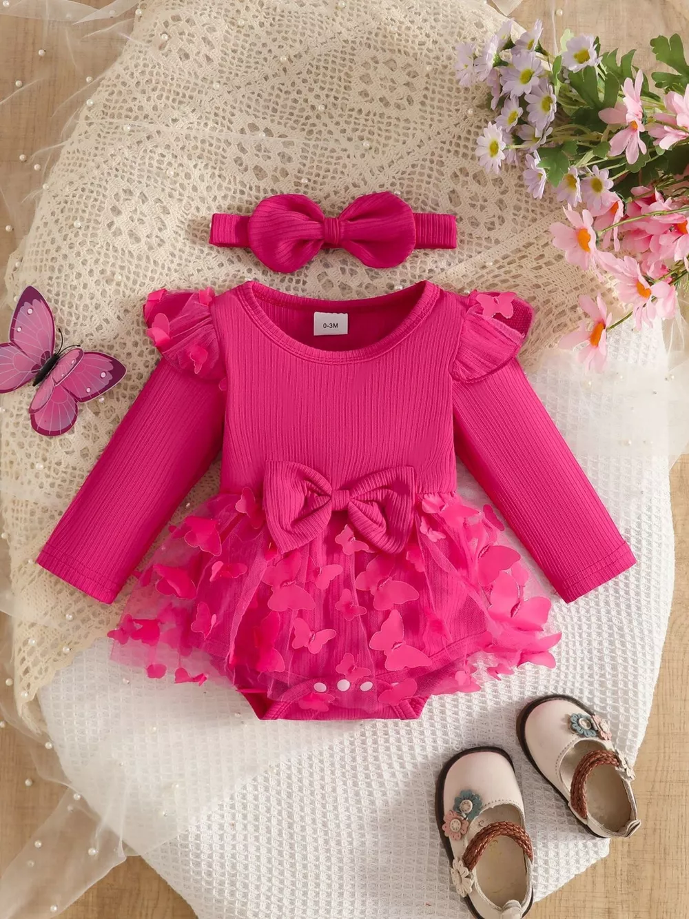 Children's Long Sleeve Bodysuit and Headband Set