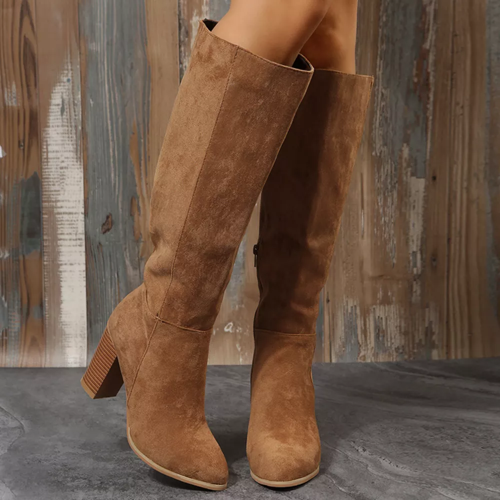 Point Toe Block Heels Boots, image 7