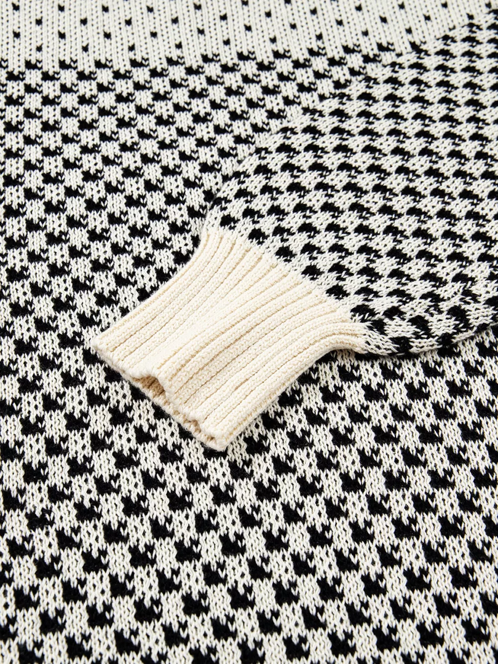 Contrast Color Pattern Lantern Sleeve Sweater, image 6