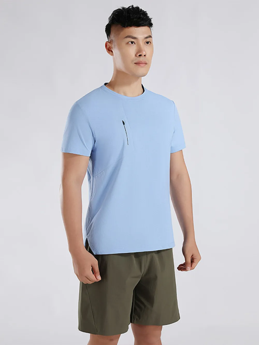 Men's Plus Size Round Neck Short Sleeve Active T-Shirt, image 6