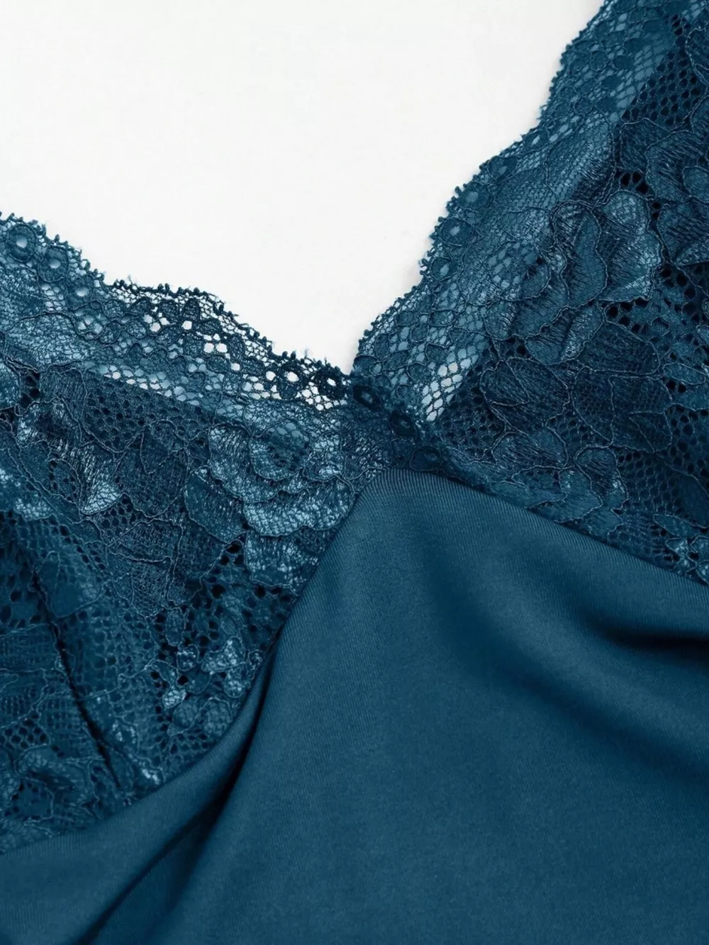 Lace Trim Ruched Mermaid Dress, image 9