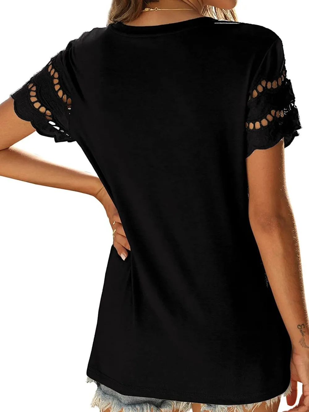 Round Neck Short Sleeve Casual T-Shirt, image 12