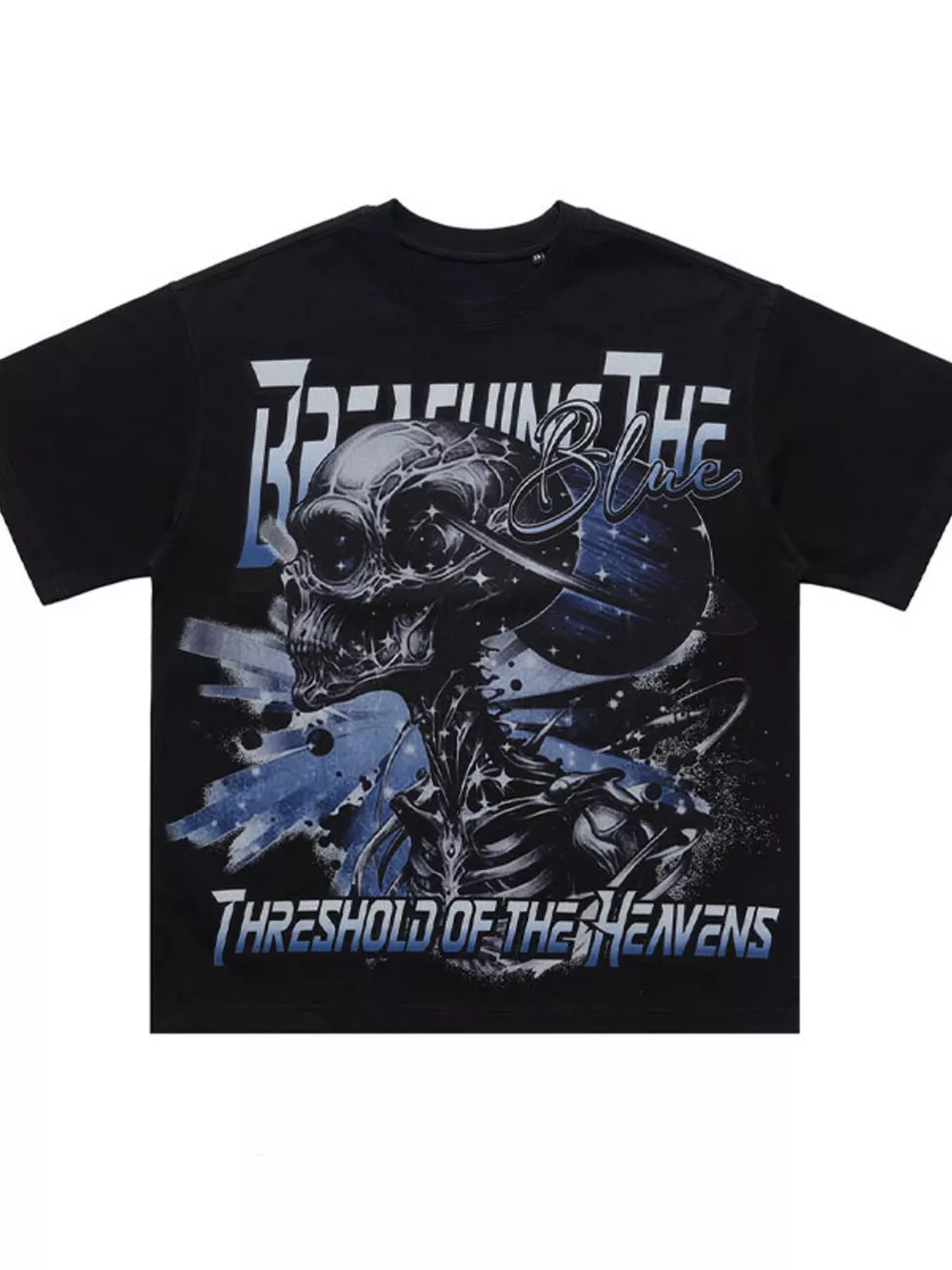 Men's Skull Graphic Round Neck T-Shirt, image 4