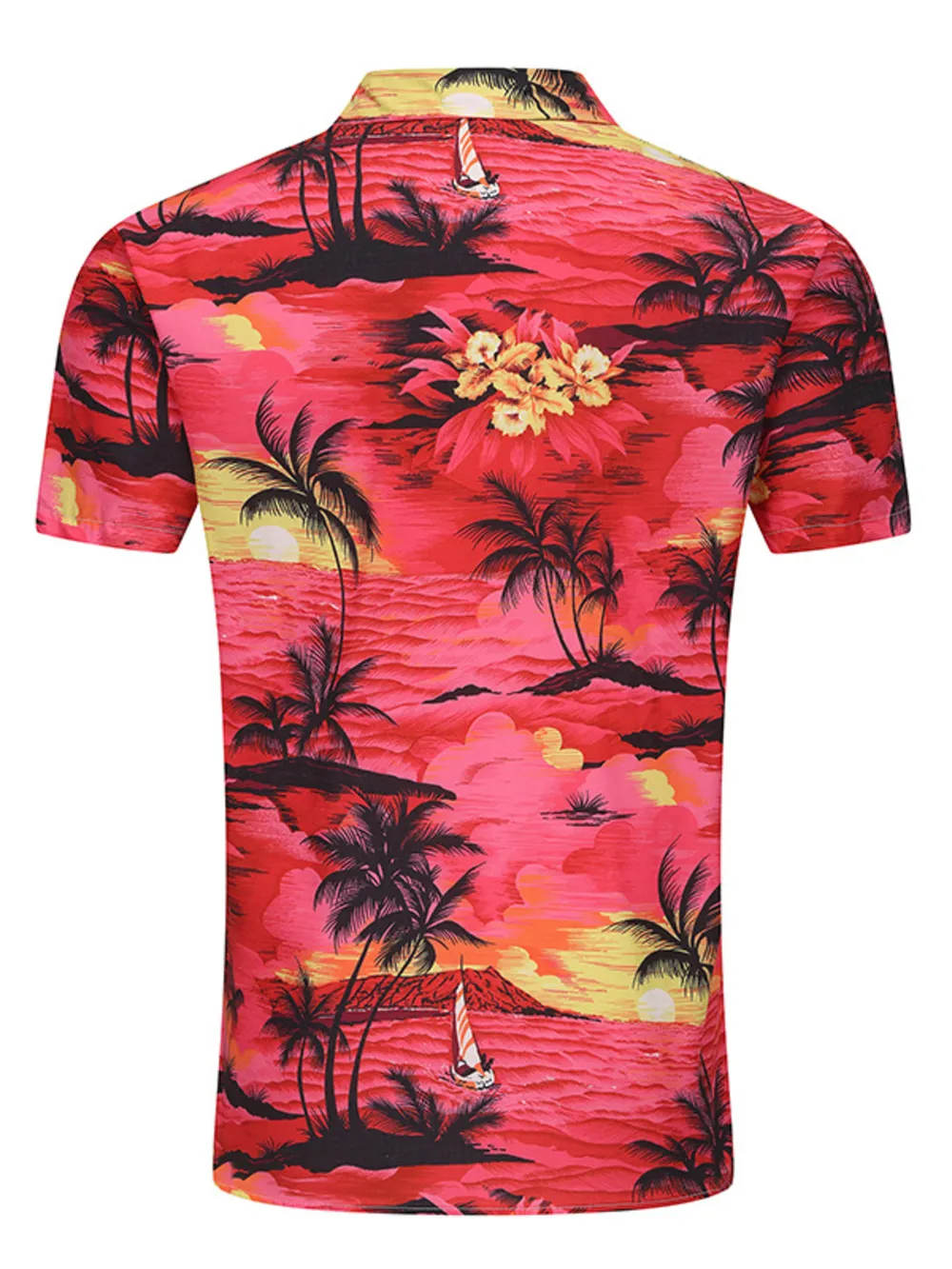 Men's Plus Size Printed Button Up Long Sleeve Shirt, image 3