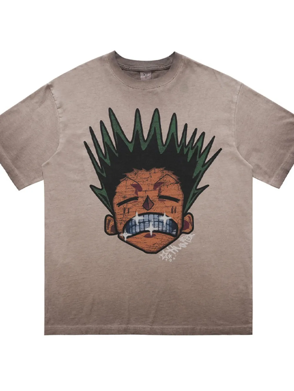 Men's Graphic Round Neck Oversized T-Shirt, image 3
