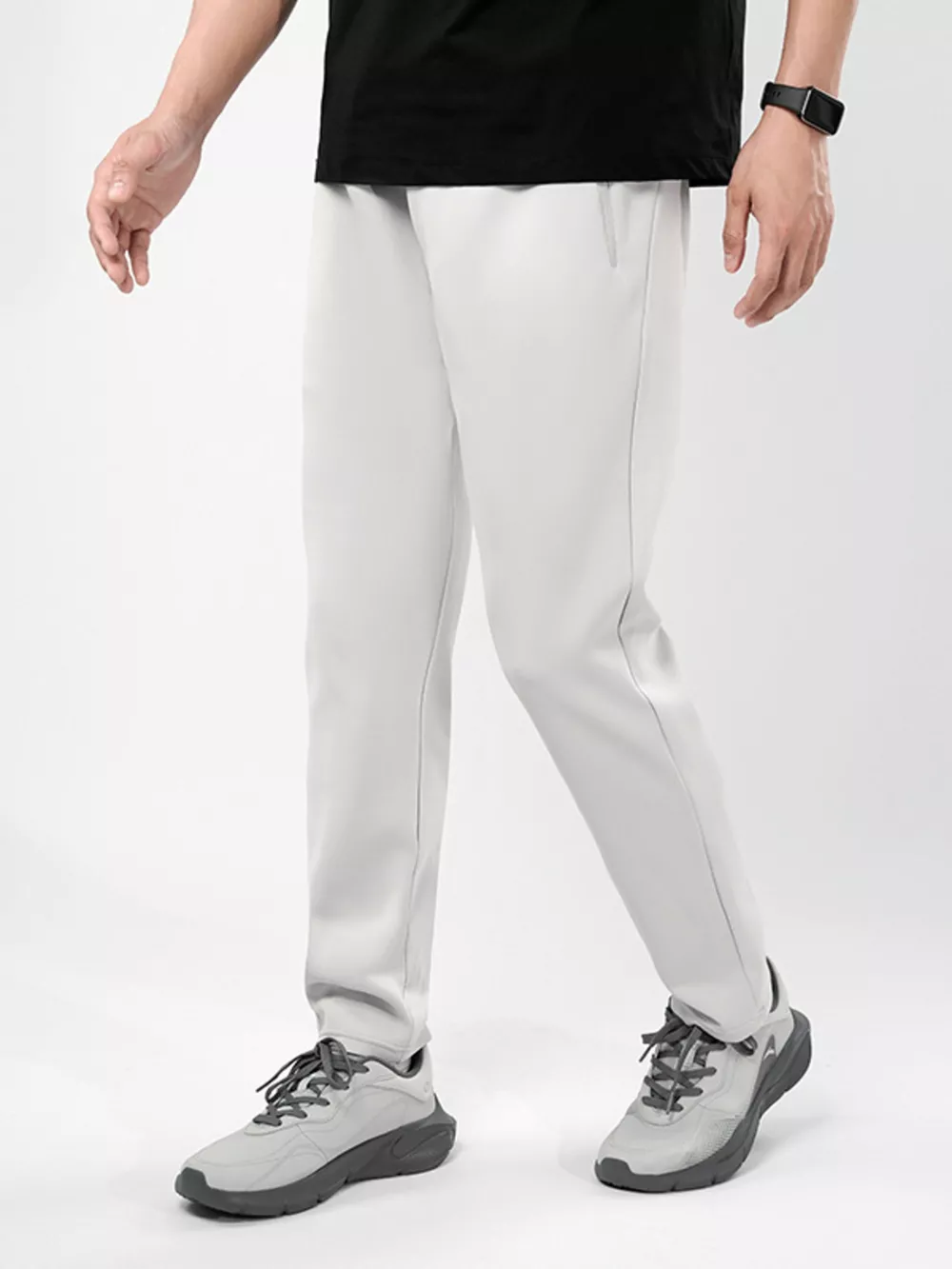 Men's Plus Size Stretch Elastic Waistband Pants with Side per Pockets, image 4
