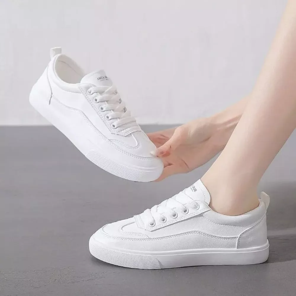 Round Toe Platform Sneakers, image 4