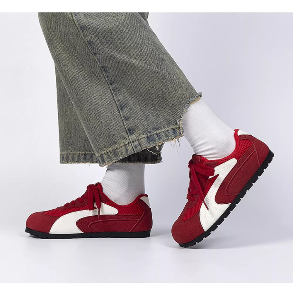 Contrast Lace Up Casual Sneakers, image 7