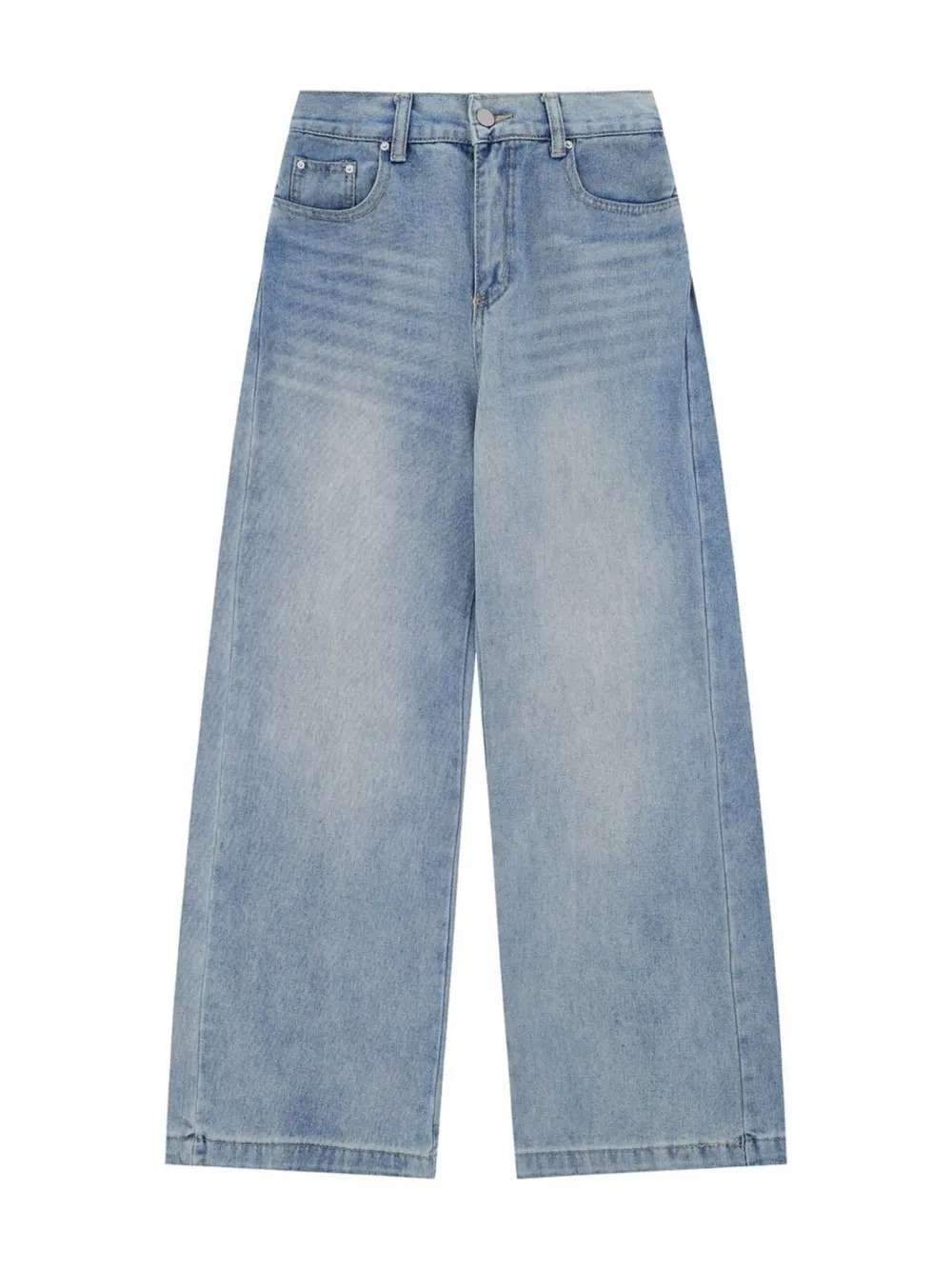 Men's High-Waist Wide Leg Relaxed Fit Jeans