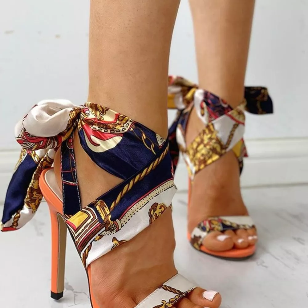 Open Toe Stiletto Sandals, image 3