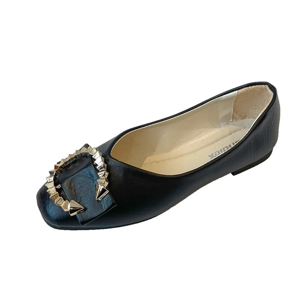 Square Toe Flat Slip-Ons, image 8