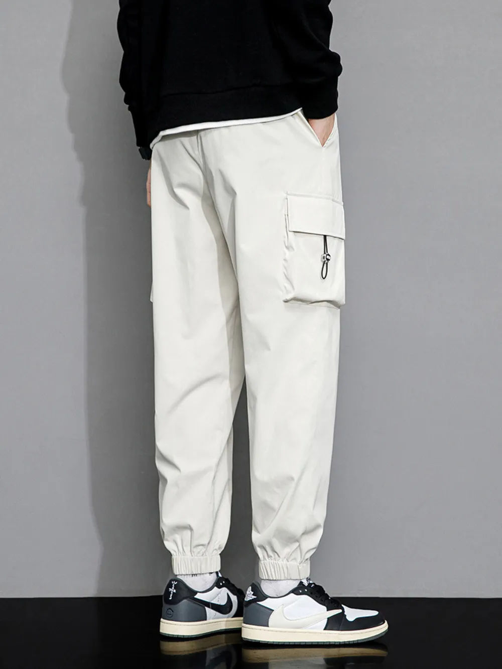Men's Plus Size Loose Fit Joggers, image 2