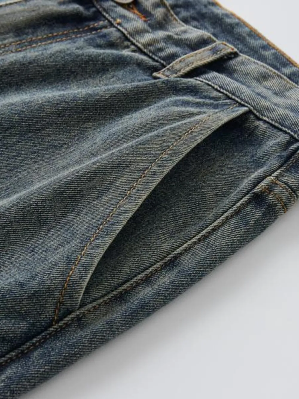 Men's Full Size Washed Cargo Wide Leg Jeans Plus Size, image 8