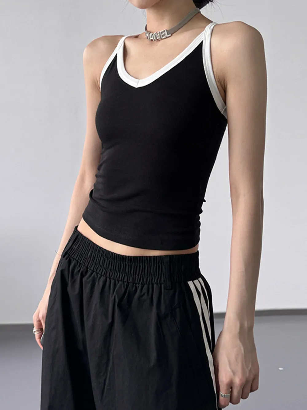 Contrast Trim Cami Top, image 5