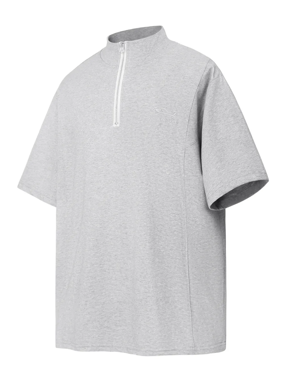 Men's Half-Zip Mock Neck Short Sleeve T-Shirt, image 5