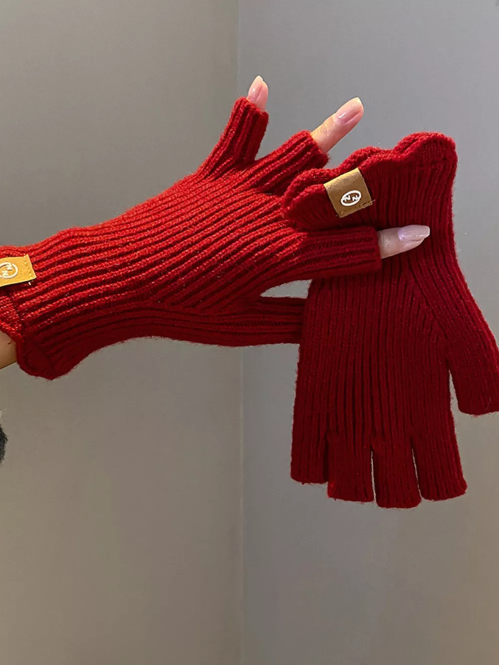 Fingerless Knitted Gloves, image 2