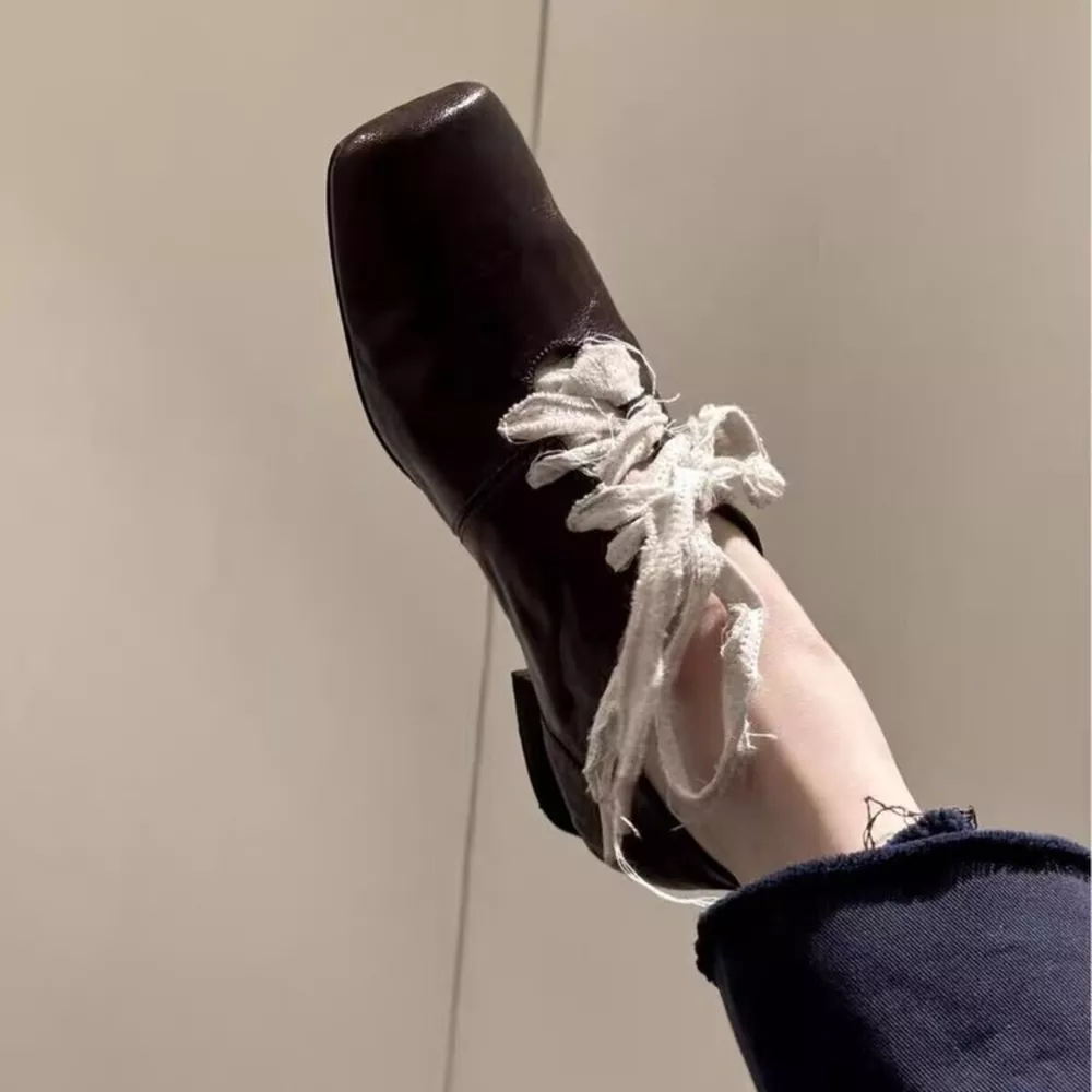 Square Toe Block Heels Pumps, image 8