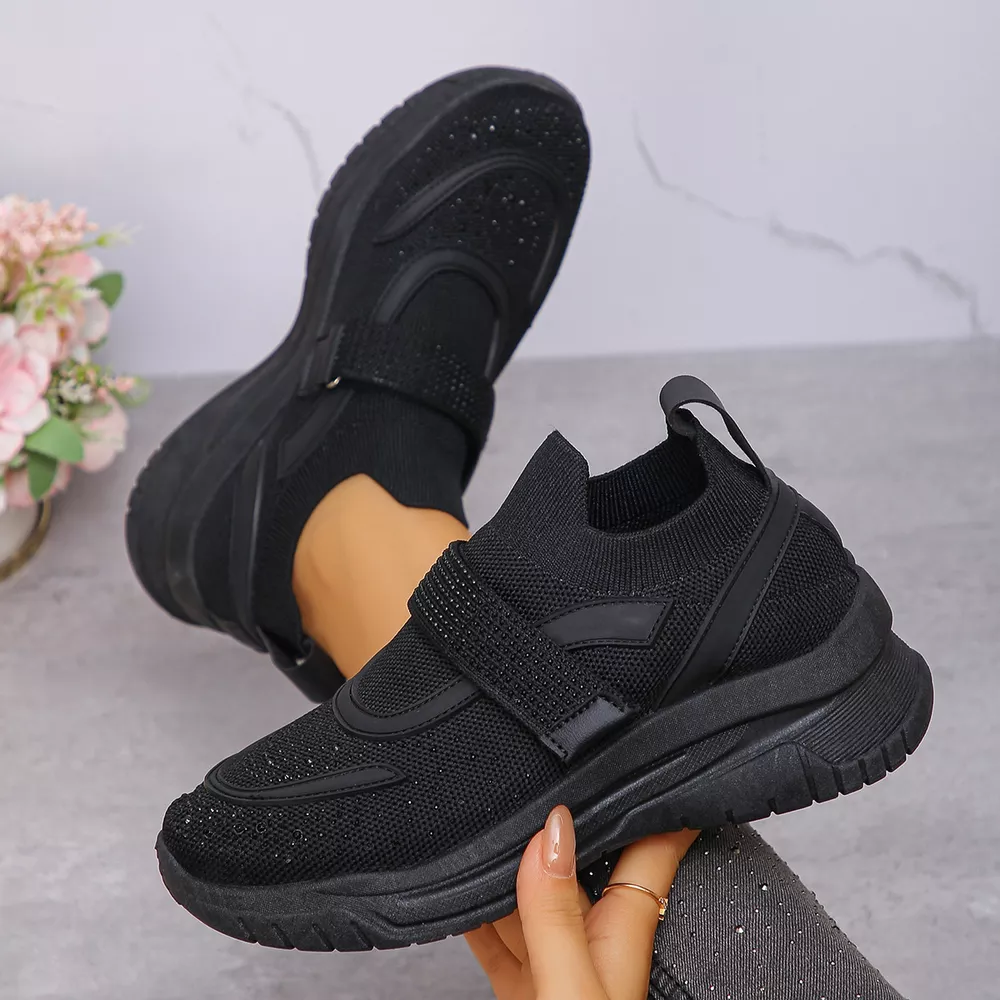 Round Toe Mesh Sneakers, image 2