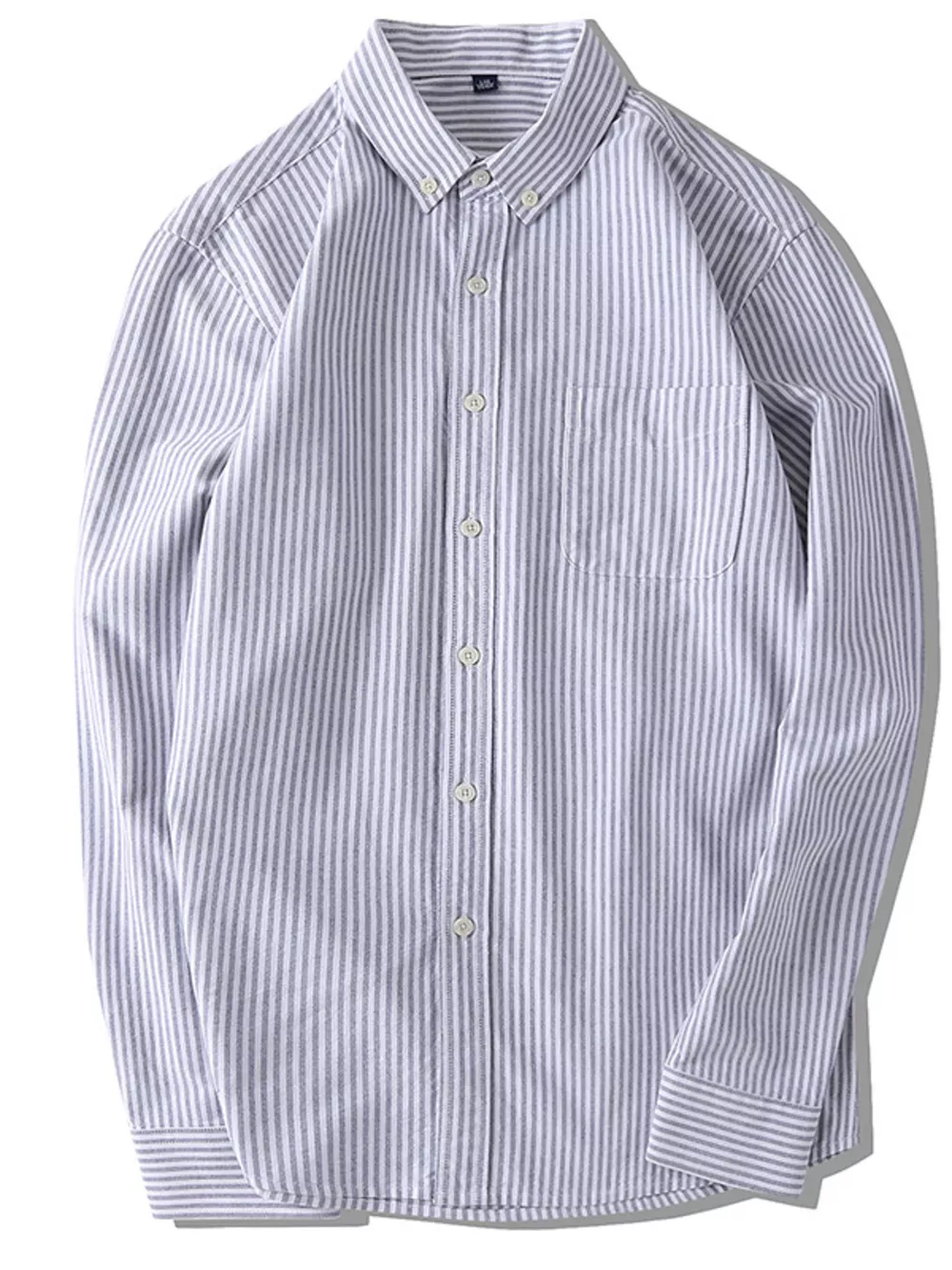Men's Full Size Striped Button-Down Shirt Plus Size, image 4