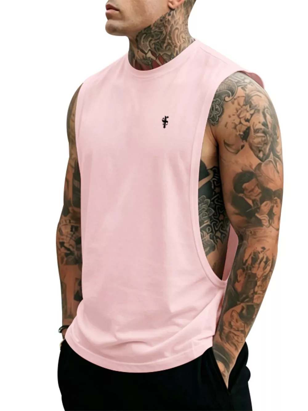 Men's Full Size Round Neck Tank Top Plus Size, image 28
