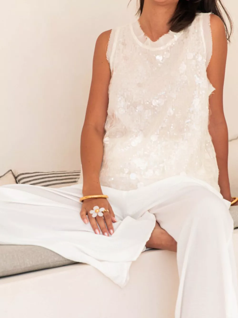 Sequin Round Neck Tank, image 13