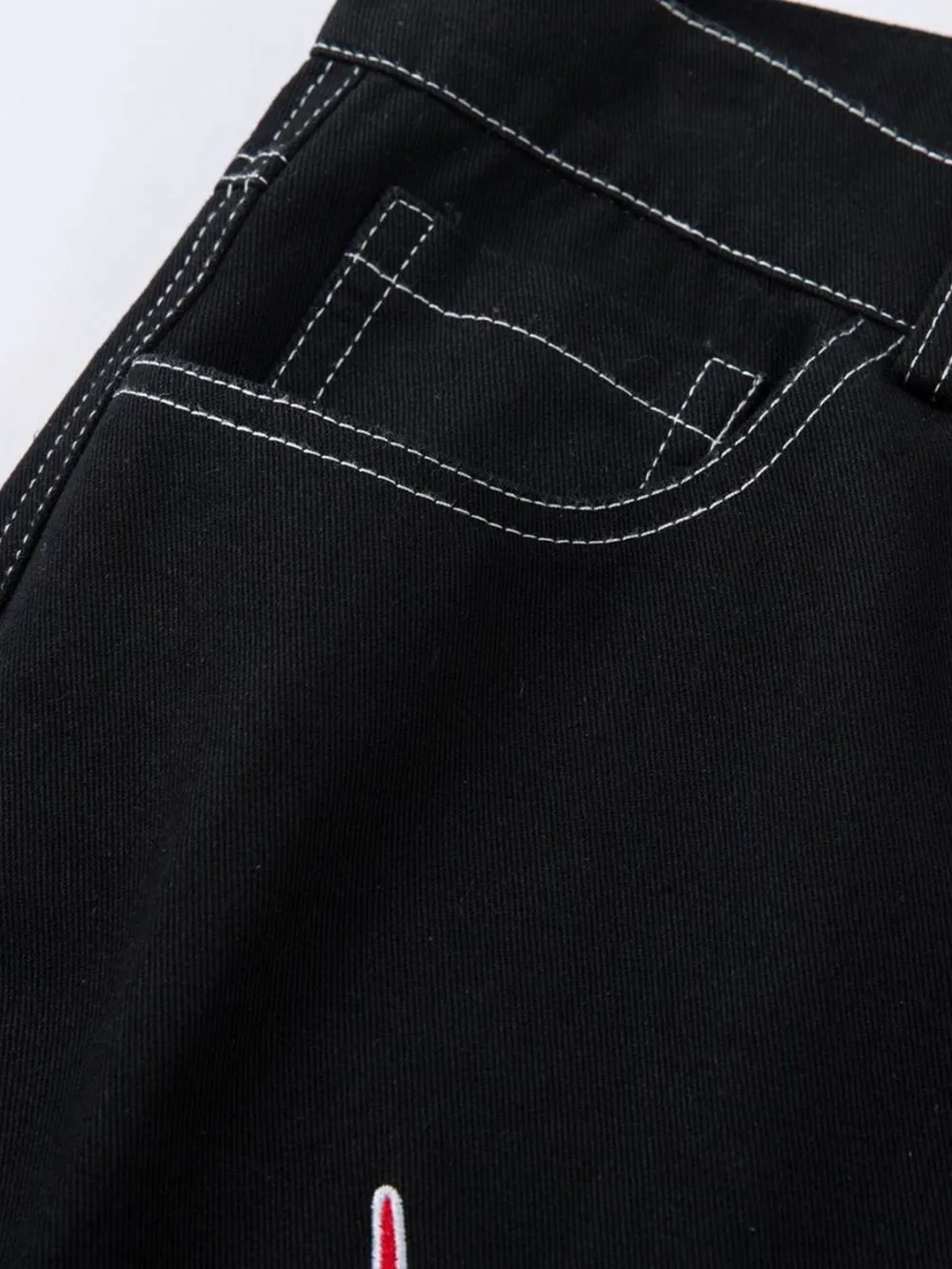 Men's Lightning Pattern Wide leg Jeans, image 10