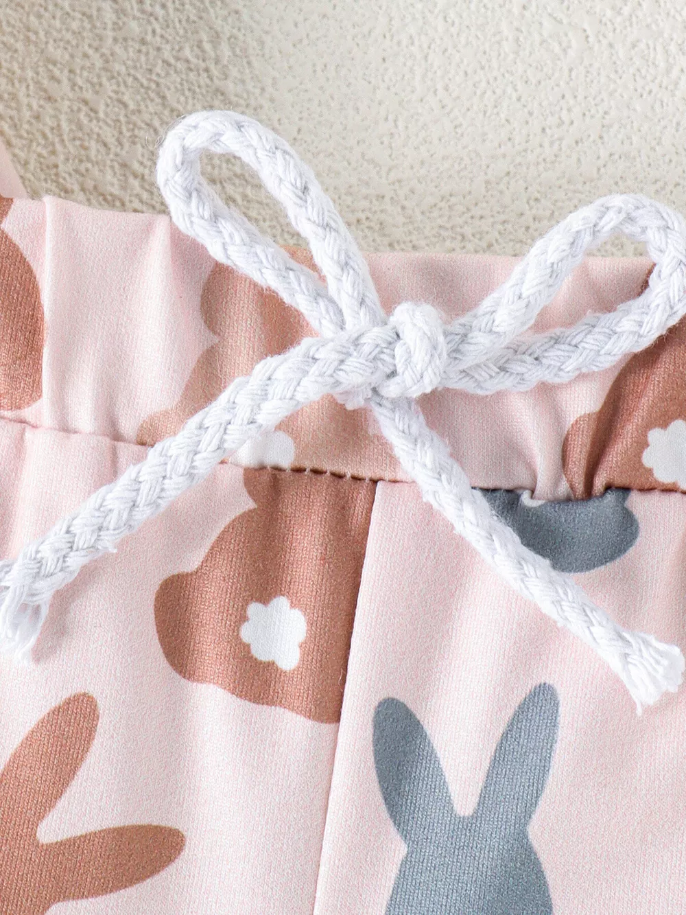 Children's Bunny Print Short Sleeve Top and Shorts Set, image 10
