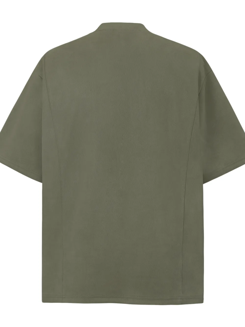 Men's Oversized Diagonal Zip Short Sleeve T-Shirt, image 2