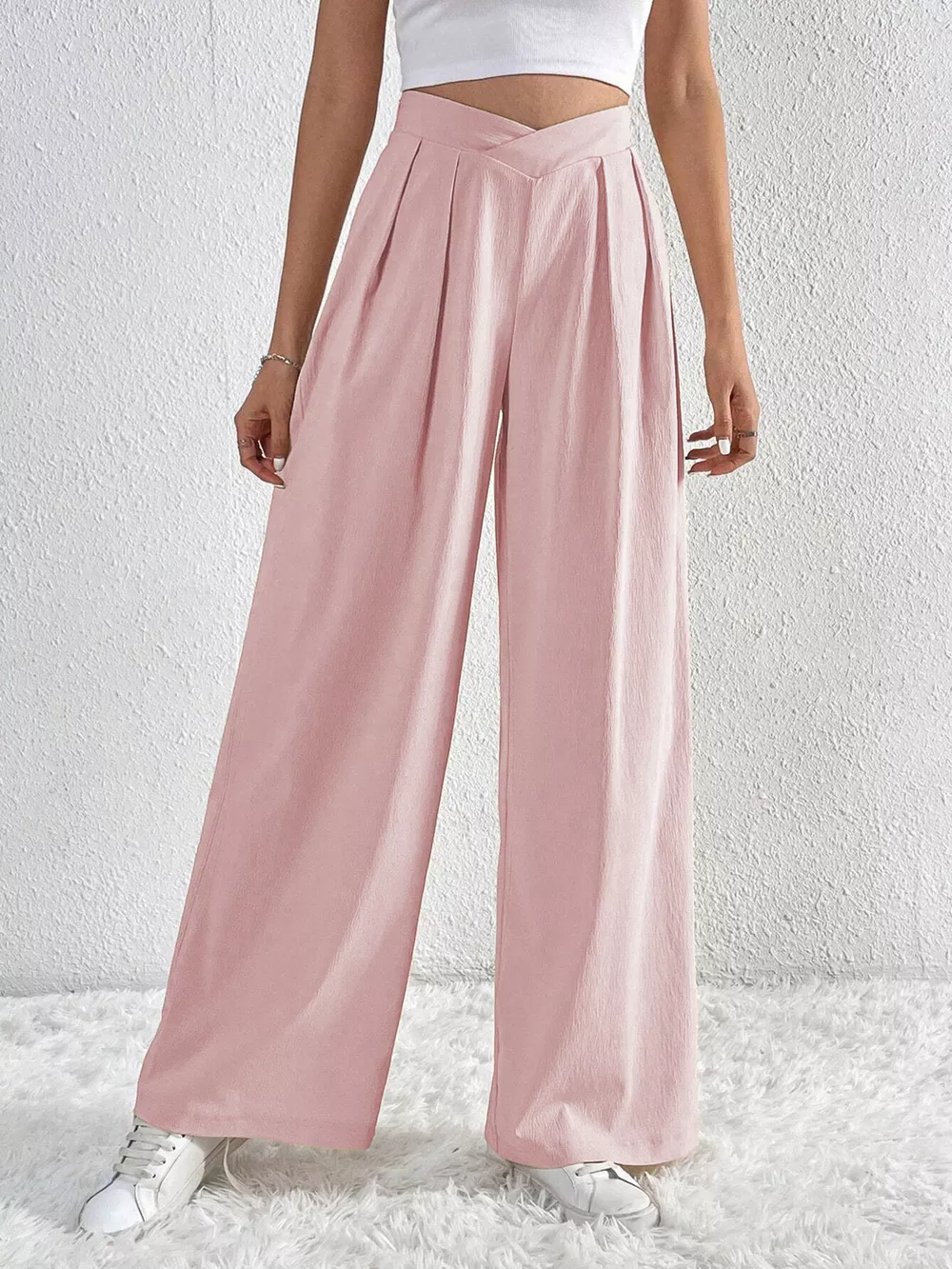 Pleated Wide Leg Pants, image 10