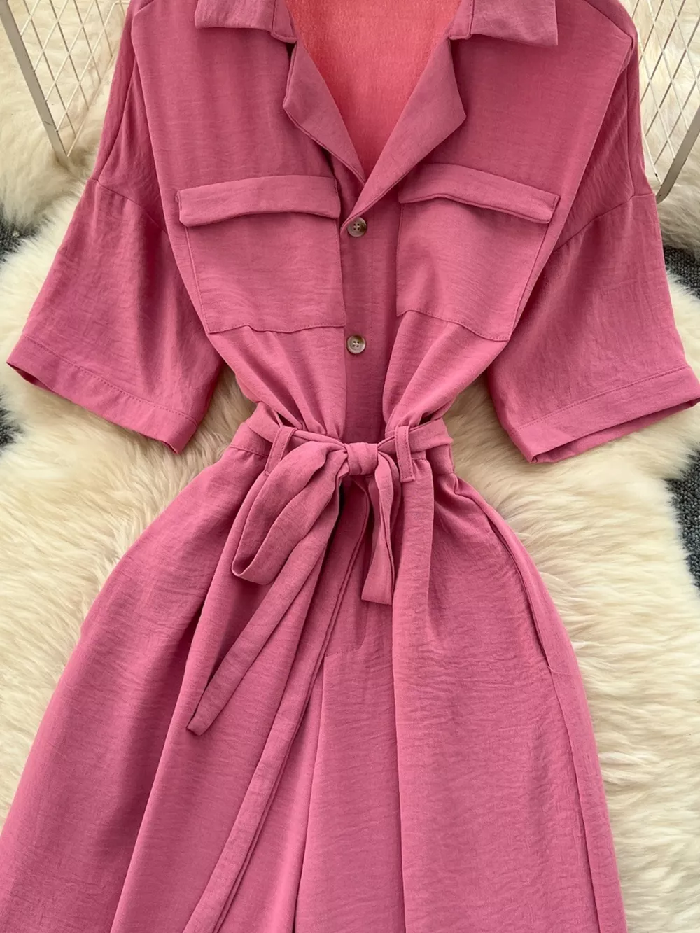 Tie Waist Wide Leg Jumpsuit, image 17
