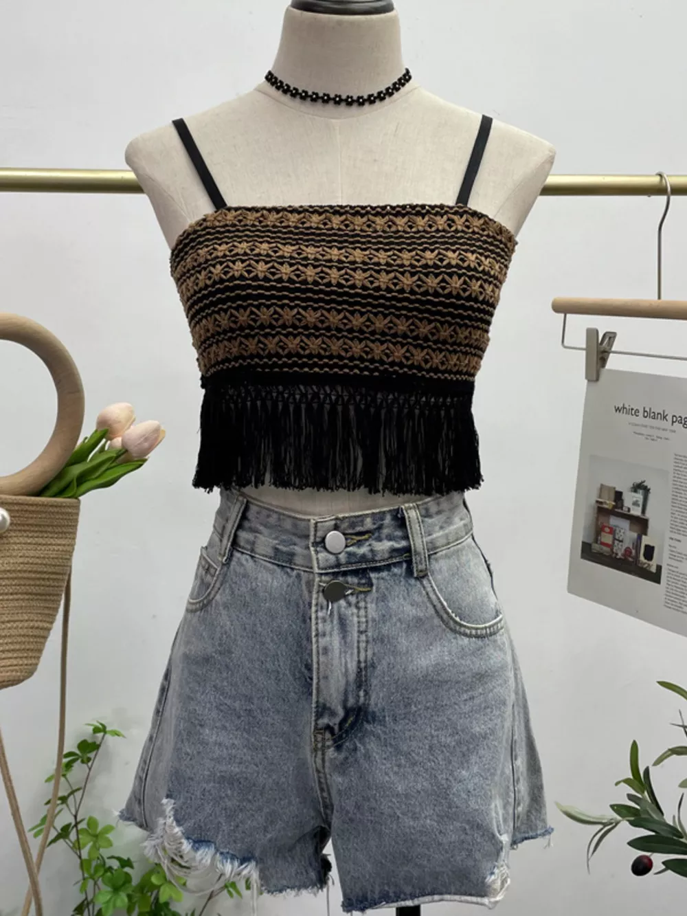 Fringe Knit Cami, image 2