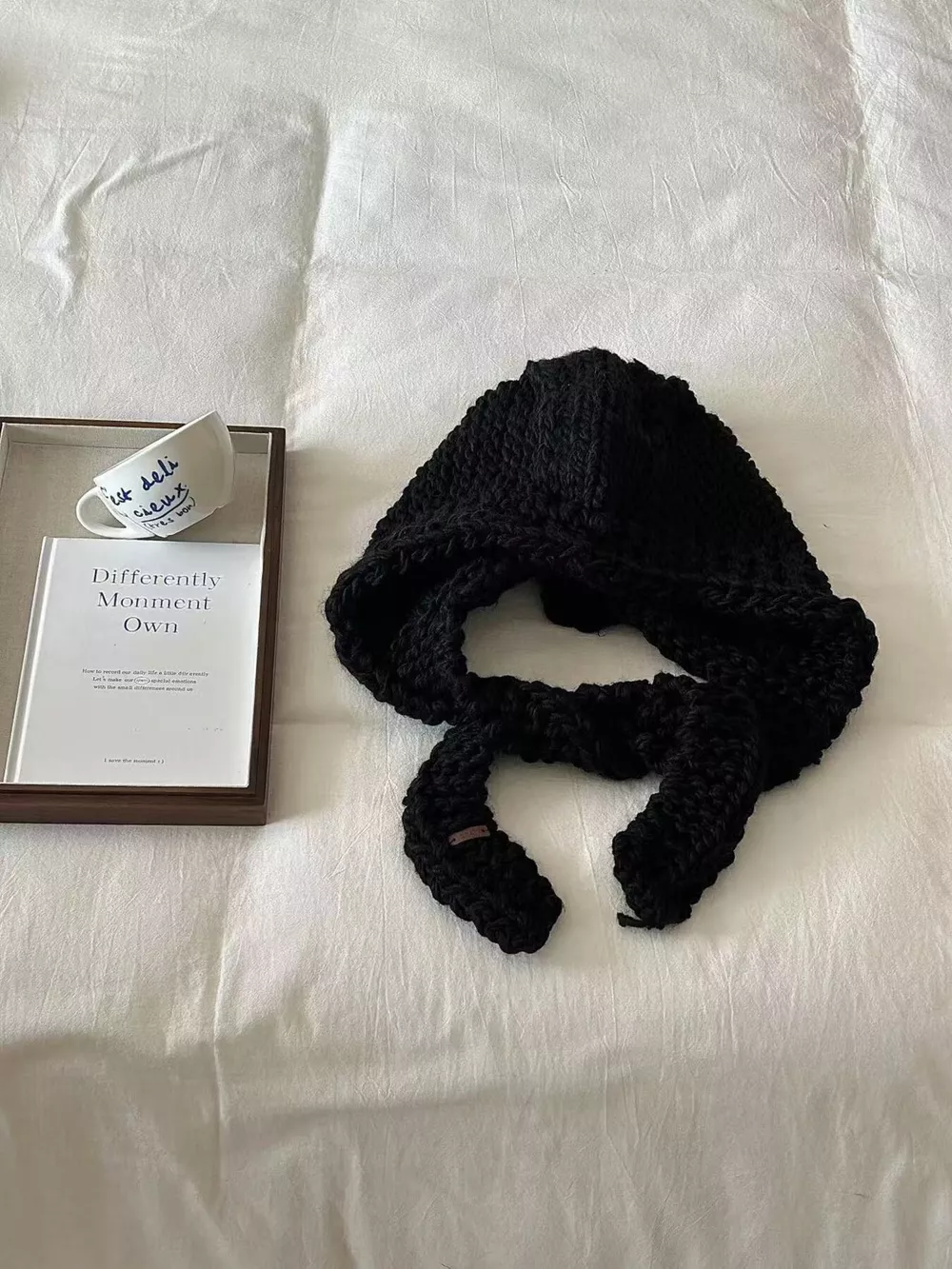 Knitted Earflap Beanie Hat
