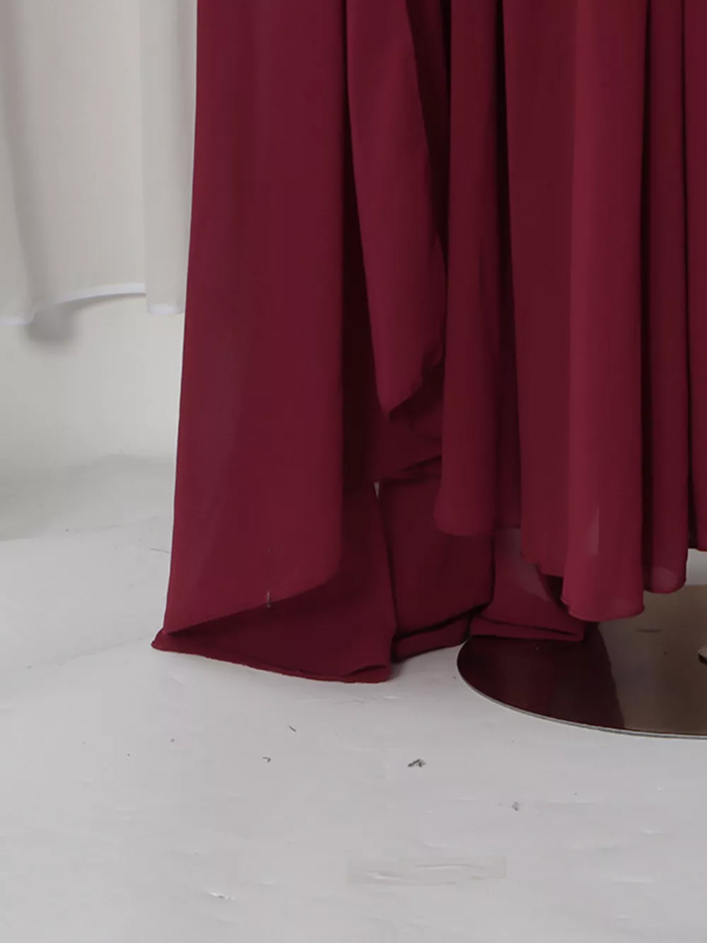 Ruched Halter Neck Cape Maxi Dress, image 15