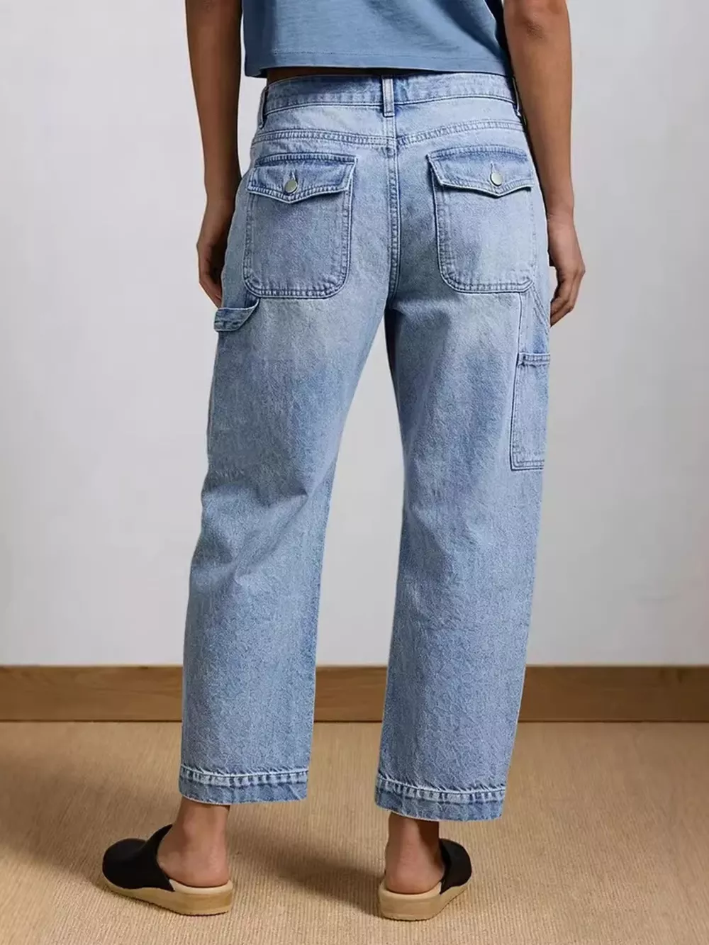 Washed Wide Leg Jeans, image 3